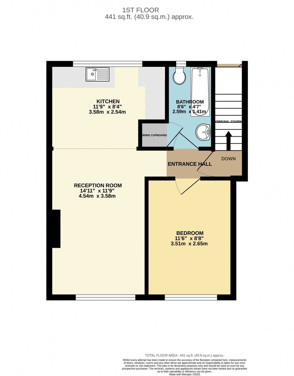 Floorplan for Calcot, Reading, Berkshire