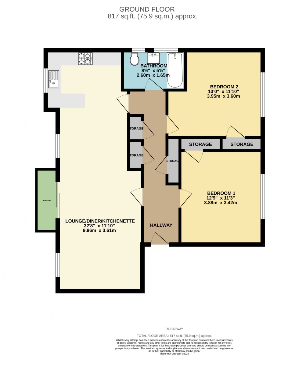 Floorplan for Tilehurst, Reading, Berkshire