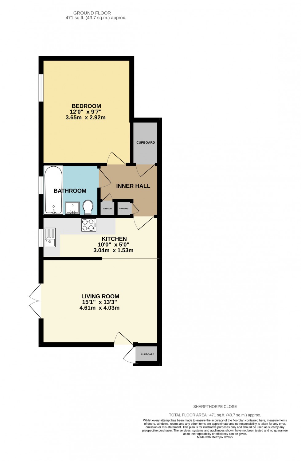Floorplan for Lower Earley, Reading, Berkshire