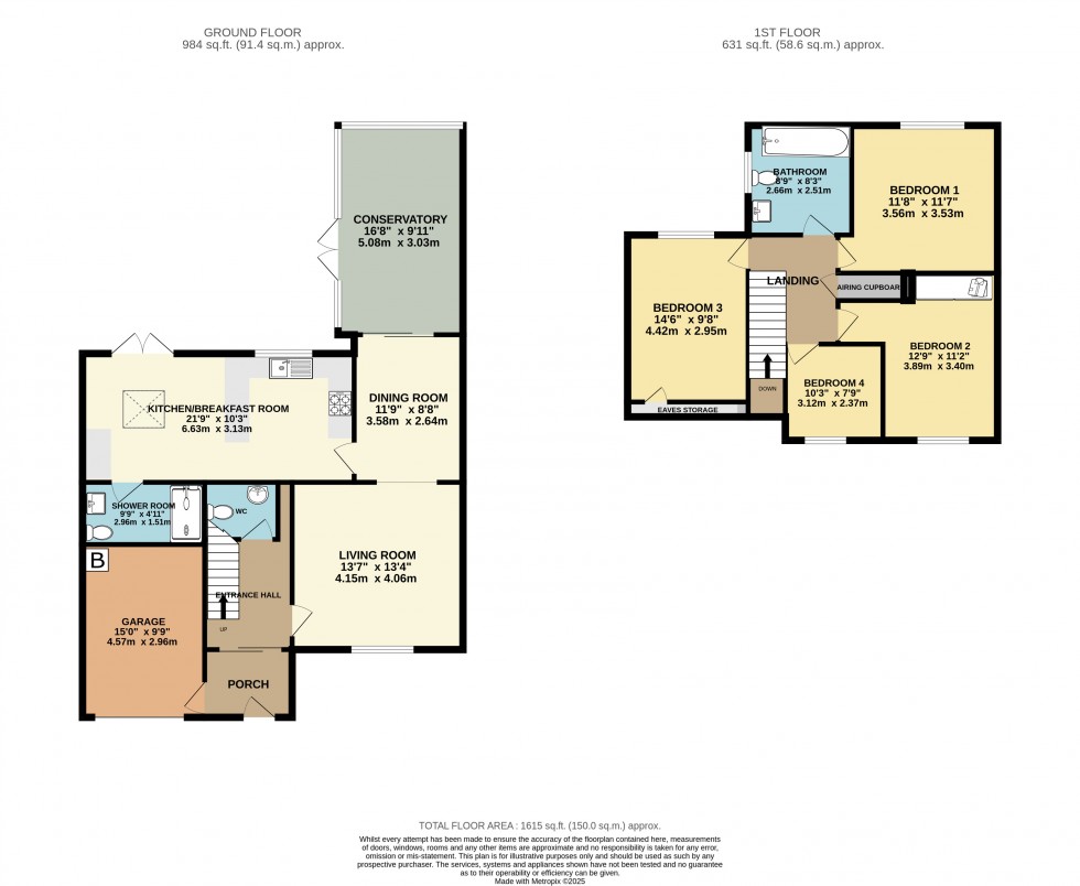 Floorplan for Calcot, Reading, Berkshire
