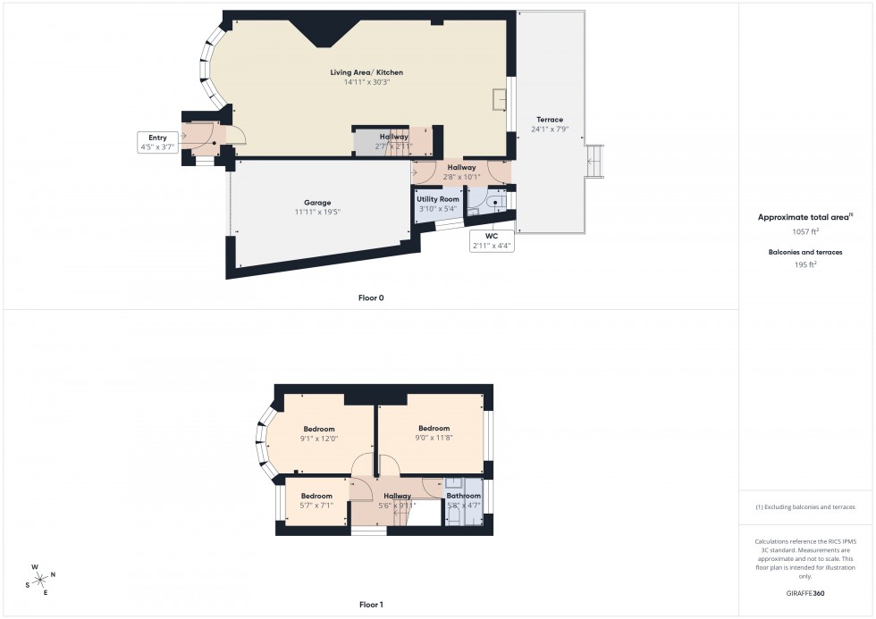 Floorplan for Tilehurst, Reading, Berkshire