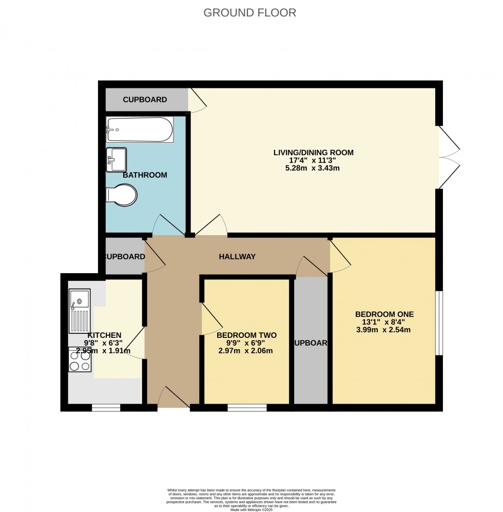 Floorplan for Burdett Court, Reading, Berkshire