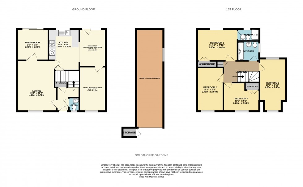 Floorplan for Lower Earley, Reading, Berkshire
