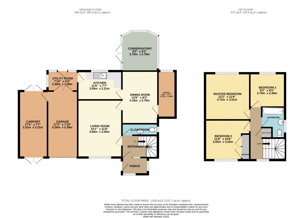 Floorplan for Earley, Reading, Berkshire