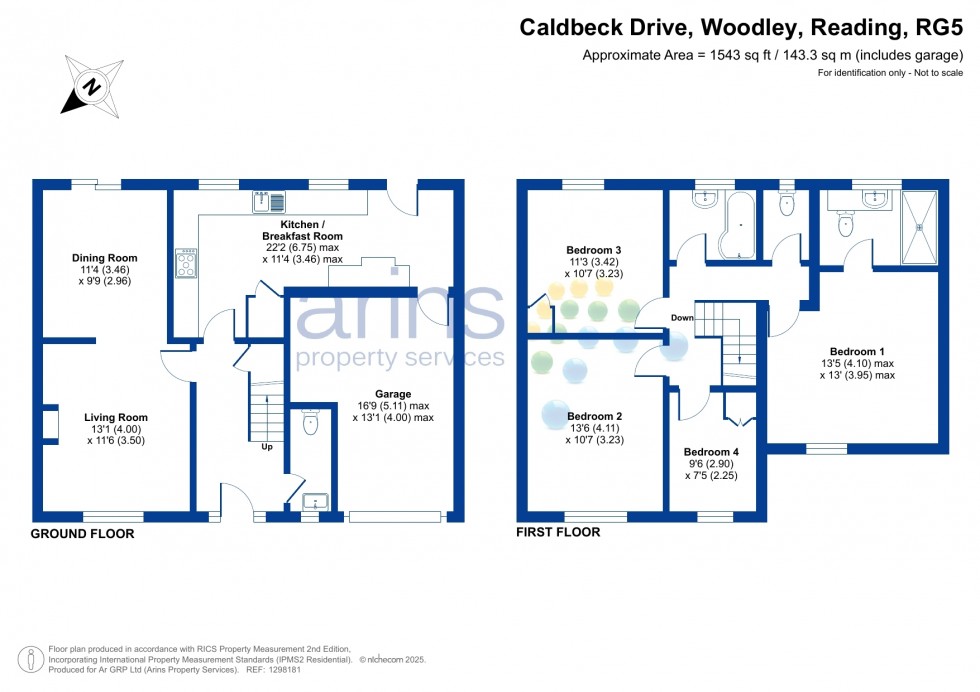 Floorplan for Woodley, Reading, Berkshire