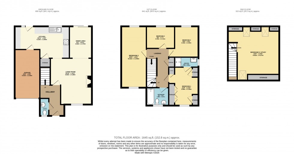 Floorplan for Lower Earley, Reading, Berkshire