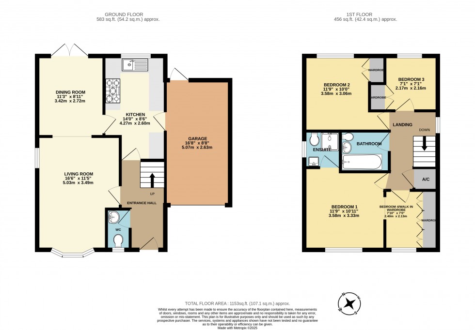 Floorplan for Lower Earley, Reading, Berkshire