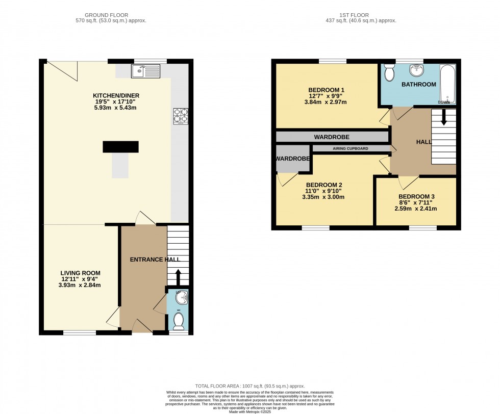 Floorplan for Grovelands Road, Reading, Berkshire