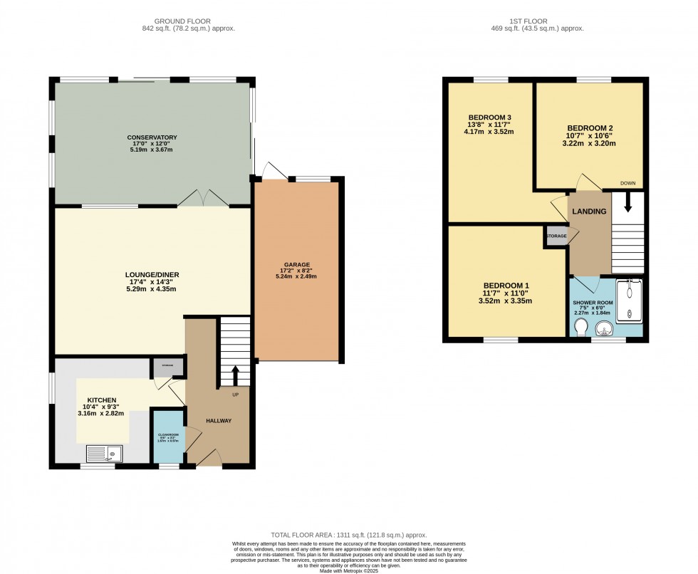 Floorplan for Lower Earley, Reading, Berkshire