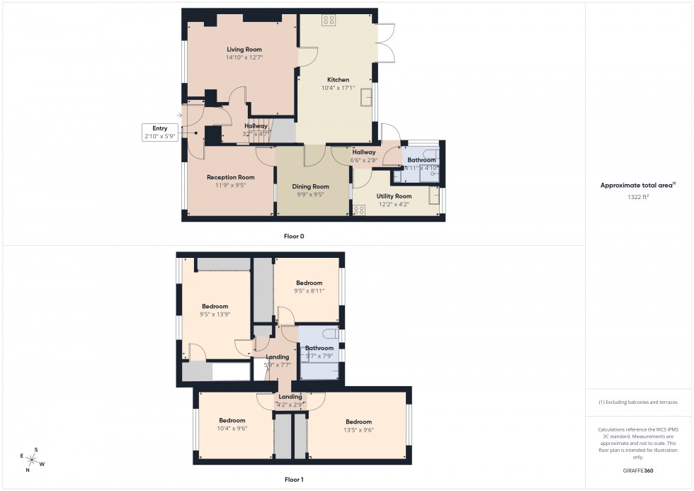 Floorplan for Tilehurst, Reading, Berkshire