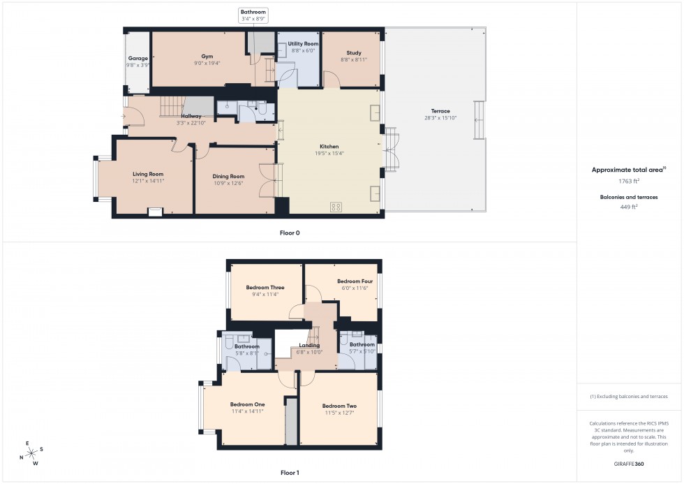 Floorplan for Calcot, Reading, Berkshire