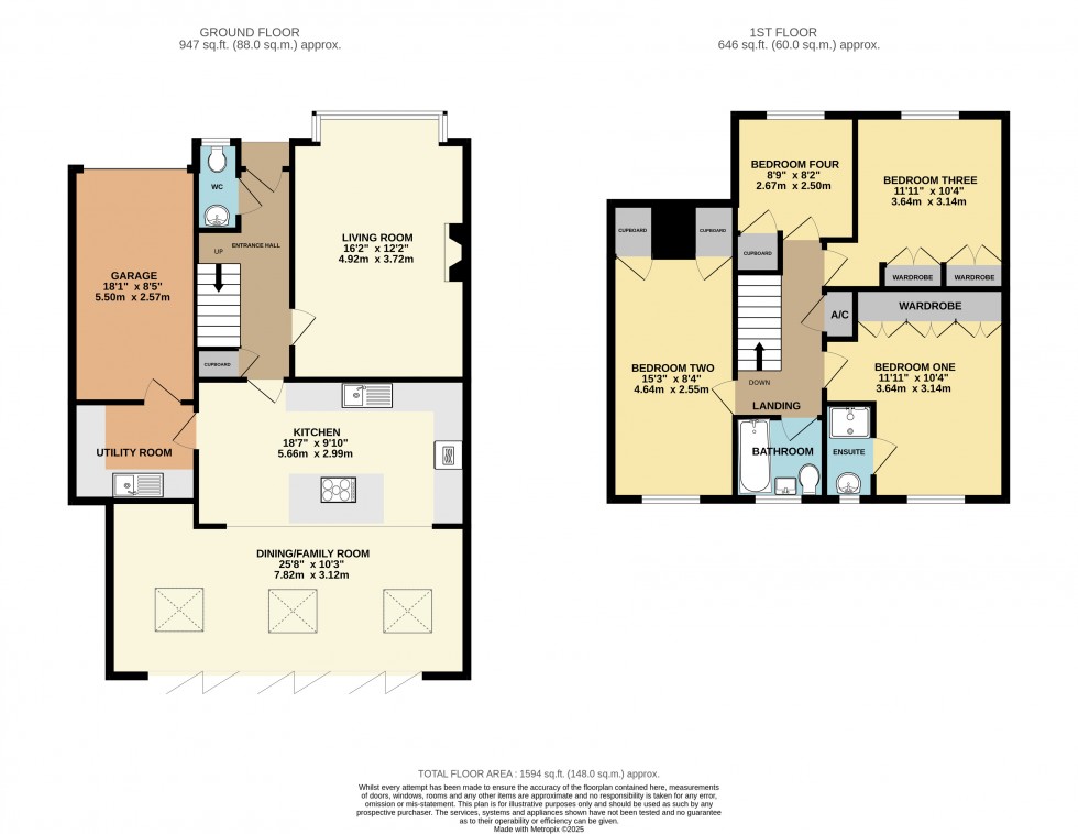 Floorplan for Three Mile Cross, Reading, Berkshire