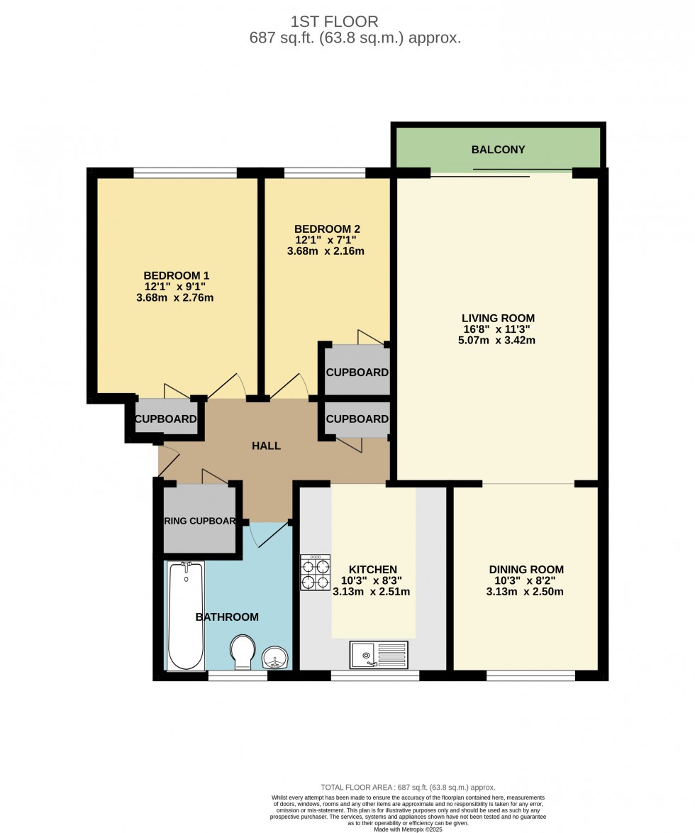 Floorplan for Calcot, Reading, Berkshire