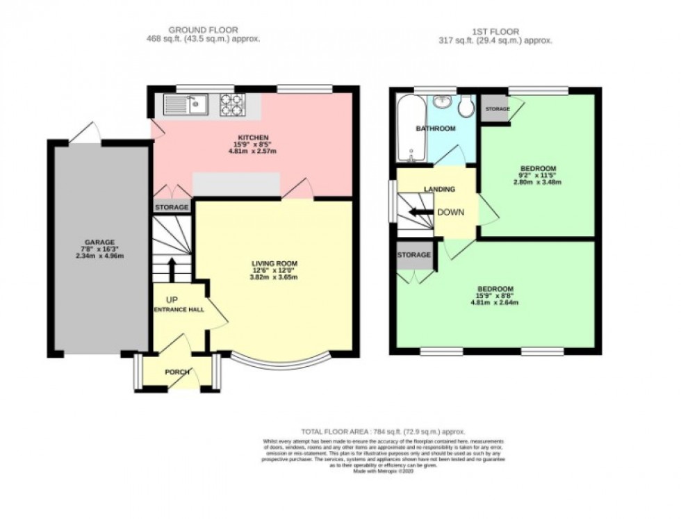 Floorplan for Tilehurst, Reading, Berkshire
