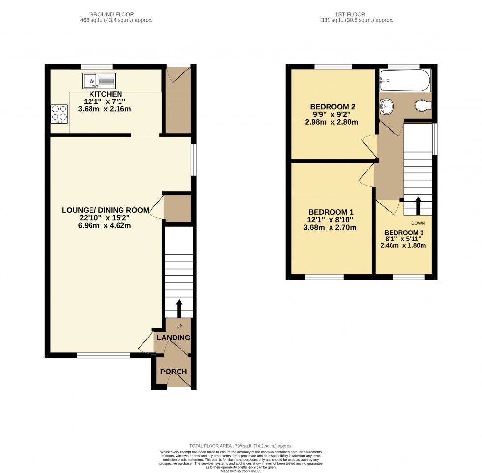Floorplan for Tilehurst, Reading