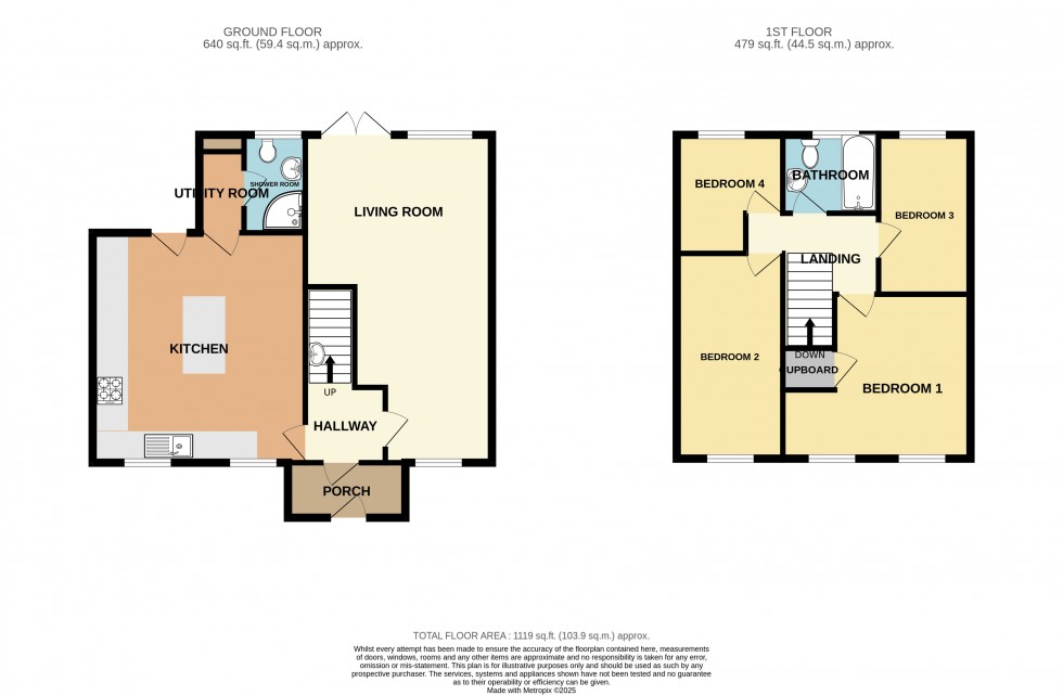 Floorplan for Calcot, Reading, Berkshire