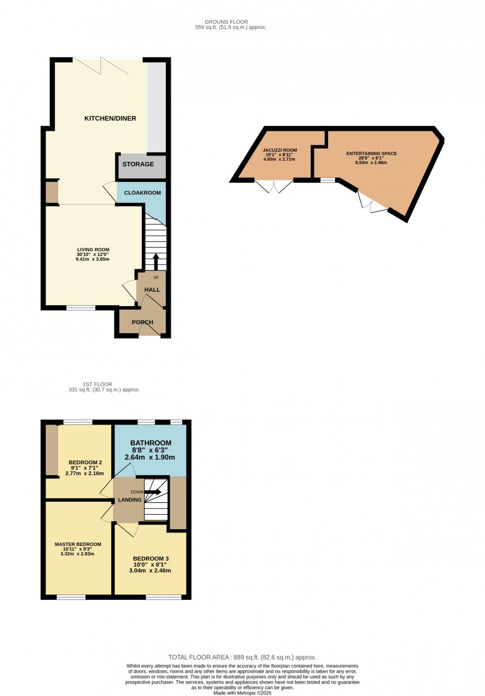 Floorplan for Blandford Road, Reading, Berkshire