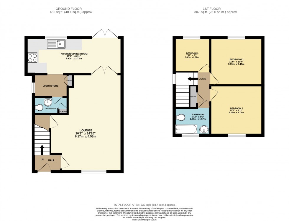 Floorplan for Meadowcroft Road, Reading, Berkshire