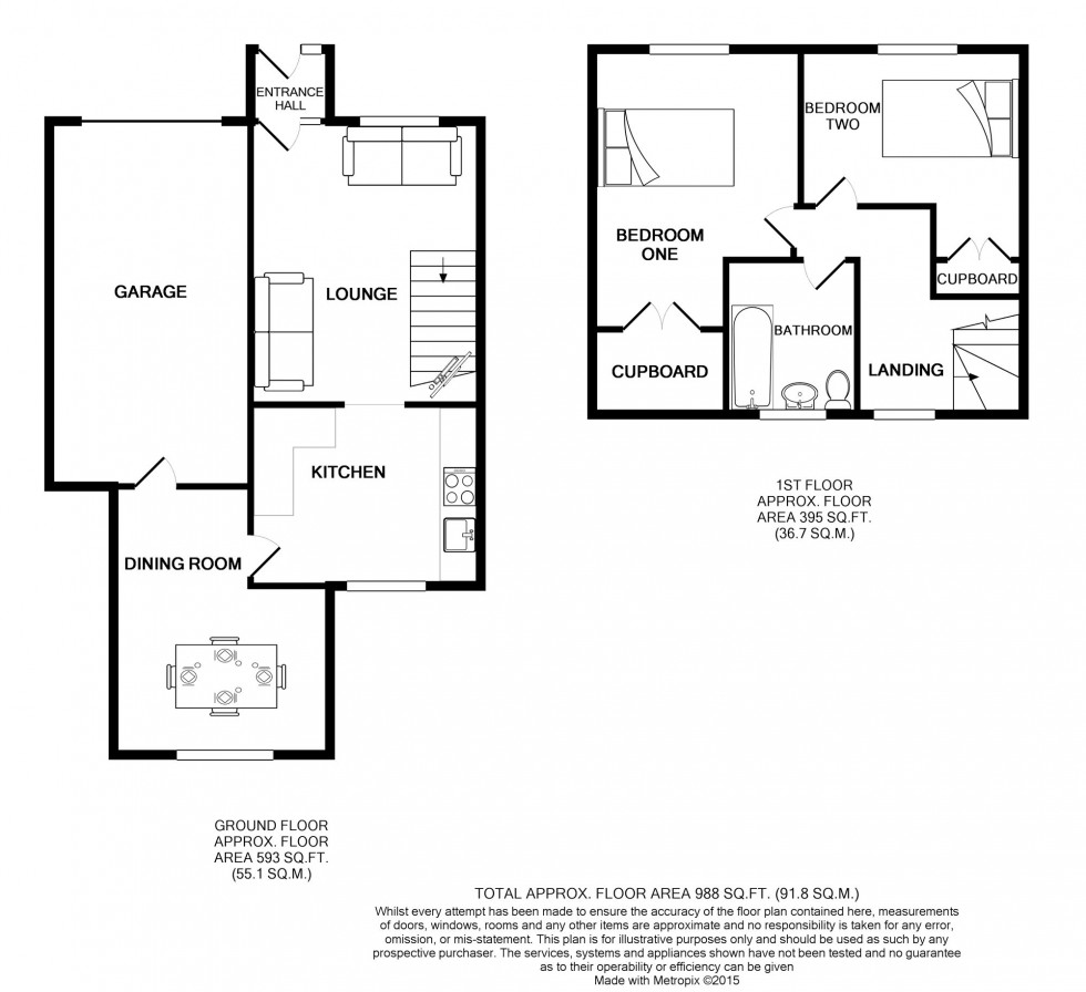 Floorplan for Lower Earley, Reading, Berkshire