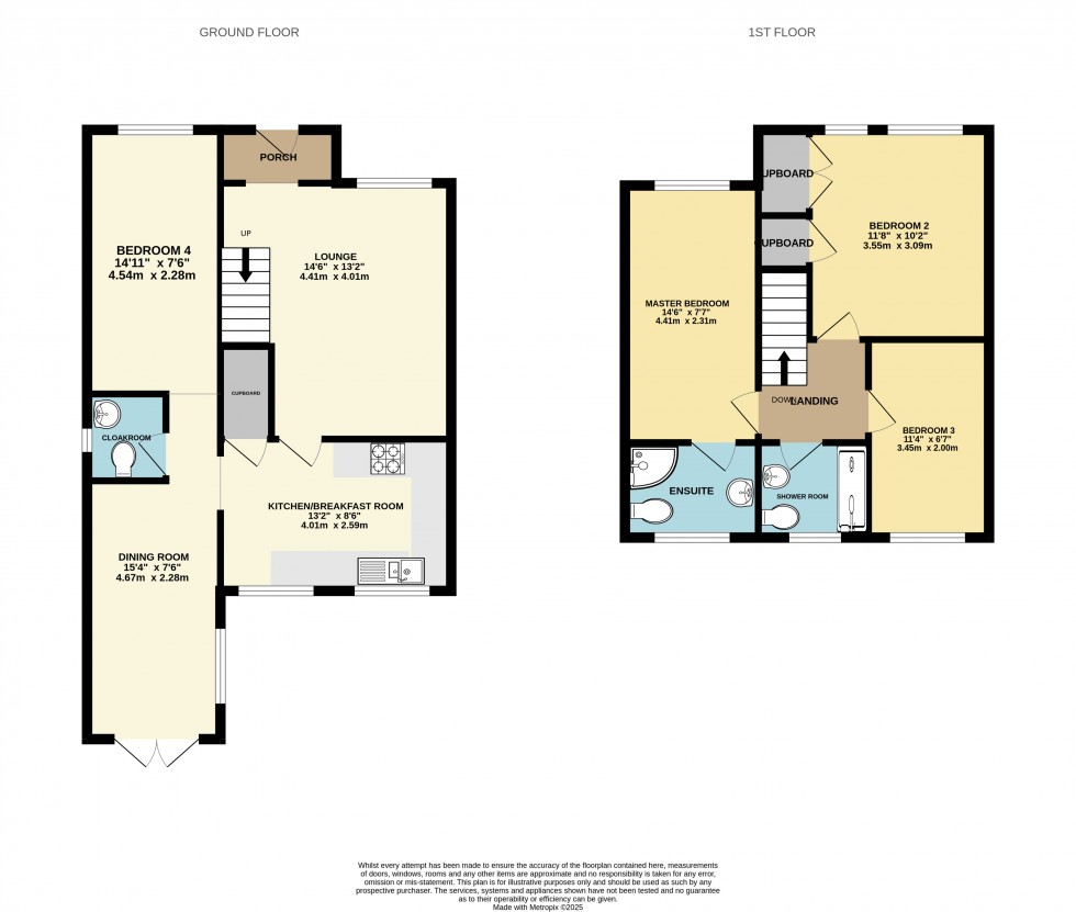 Floorplan for Lower Earley, Reading, Berkshire