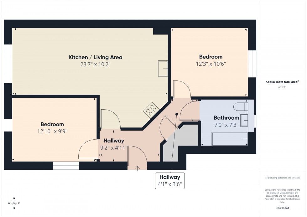 Floorplan for Arborfield Green, Reading, Berkshire