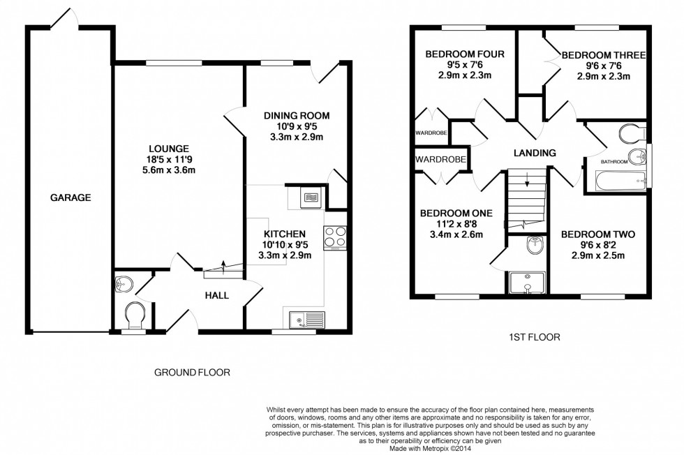 Floorplan for Earley, Reading, Berkshire