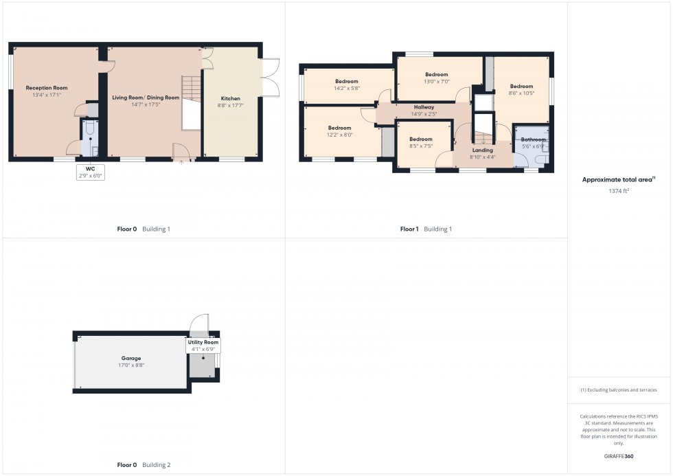 Floorplan for Calcot, Reading, Berkshire