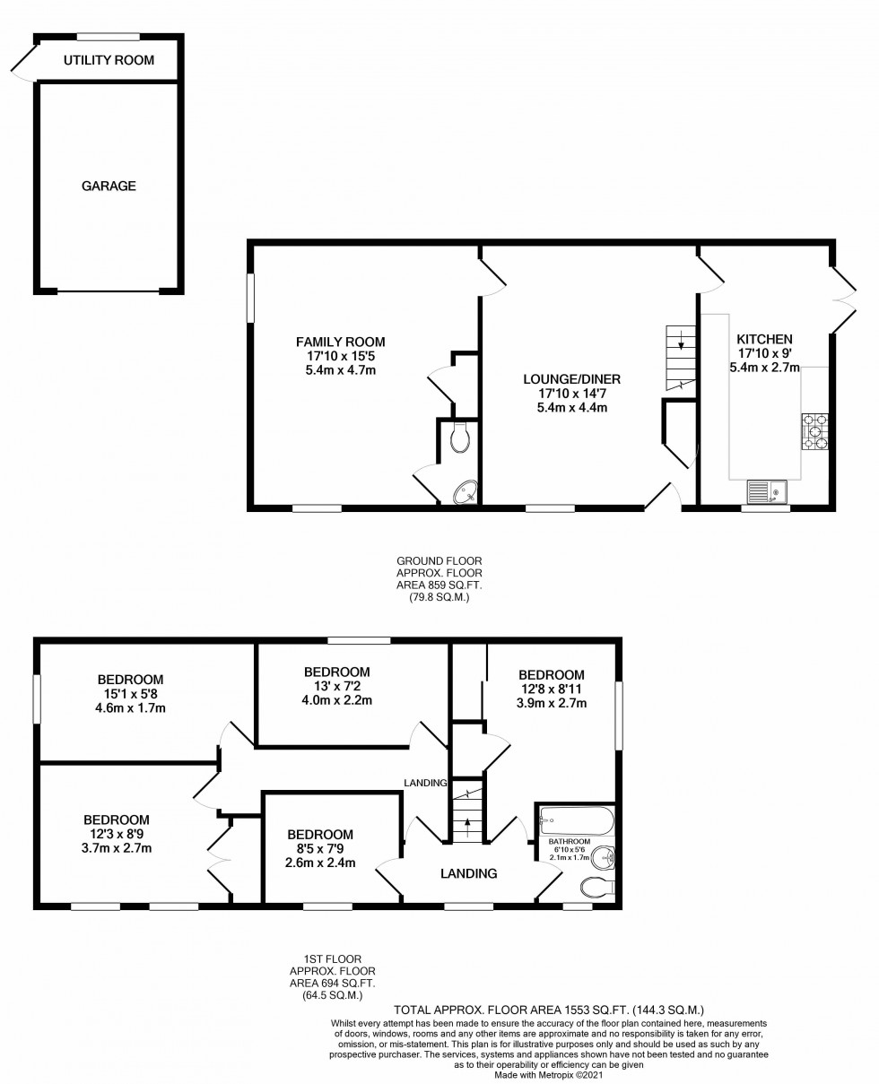 Floorplan for Calcot, Reading, Berkshire