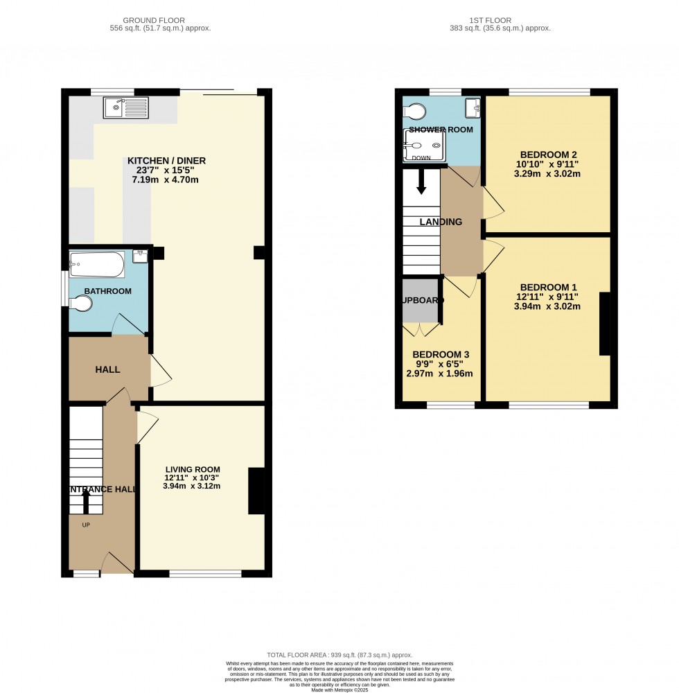 Floorplan for St Saviours Road, Reading, Berkshire