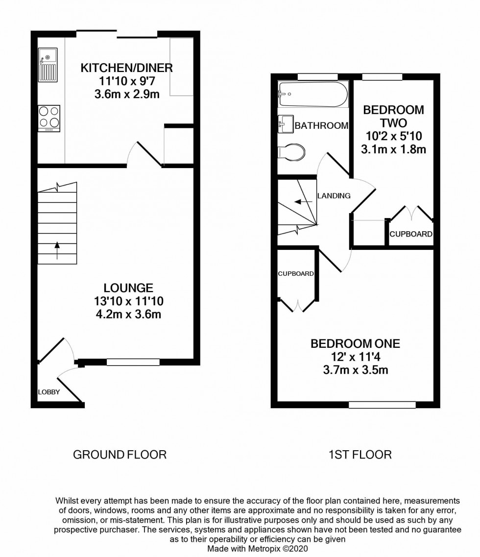 Floorplan for Lower Earley, Reading, Berkshire