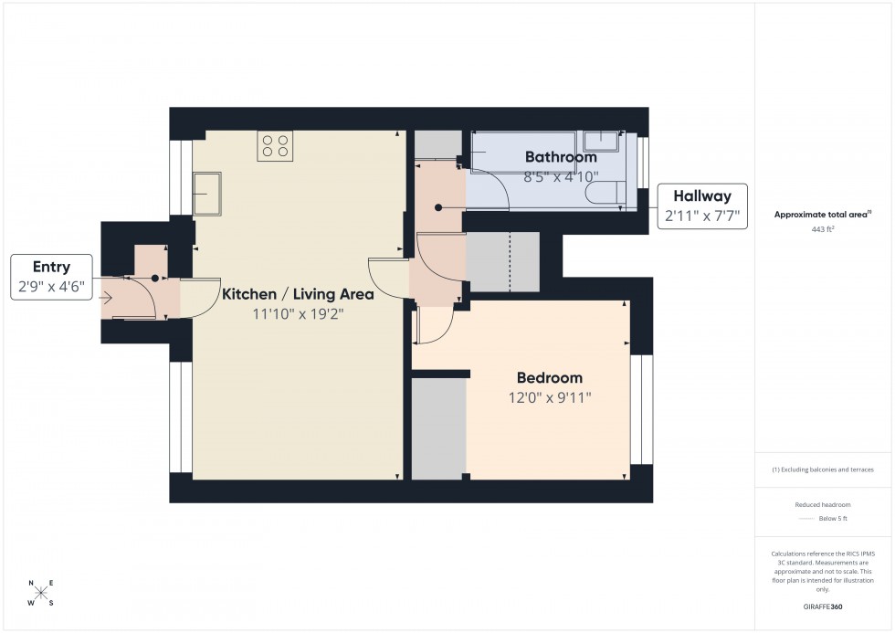 Floorplan for Lower Earley, Reading, Berkshire