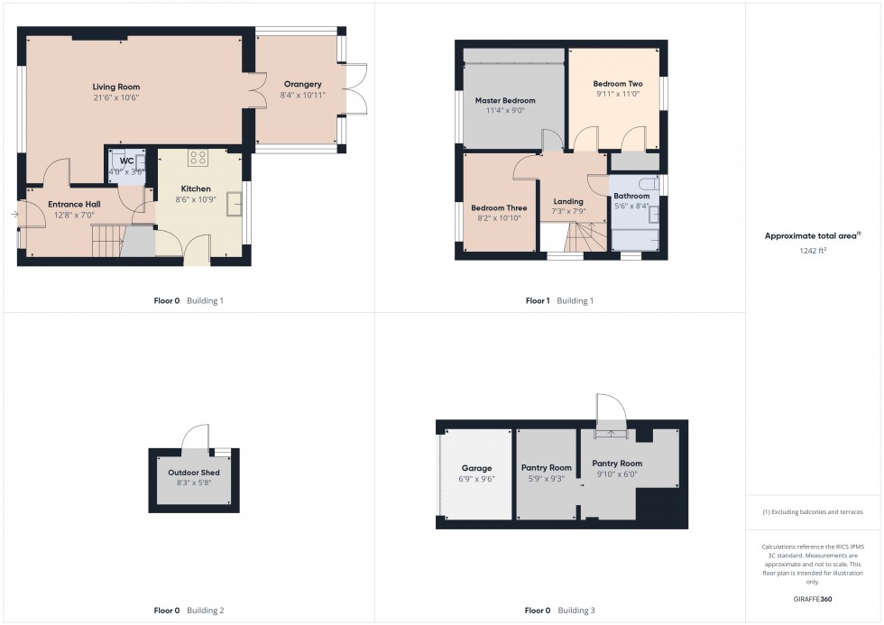 Floorplan for Honey End Lane, Reading, Berkshire