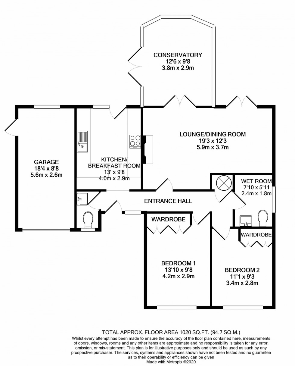 Floorplan for Woodley, Reading, Berkshire