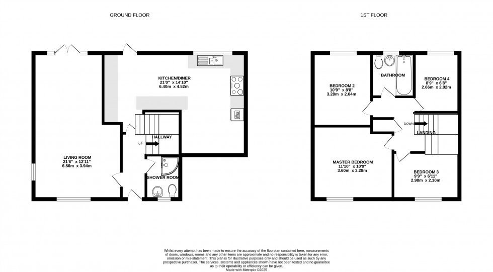 Floorplan for Lower Earley, Reading, Berkshire