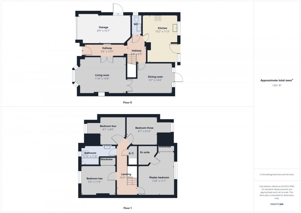 Floorplan for Lower Earley, Reading, Berkshire