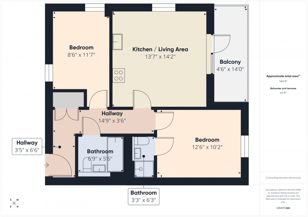 Floorplan for Spey Road, Tilehurst, Reading, Berkshire
