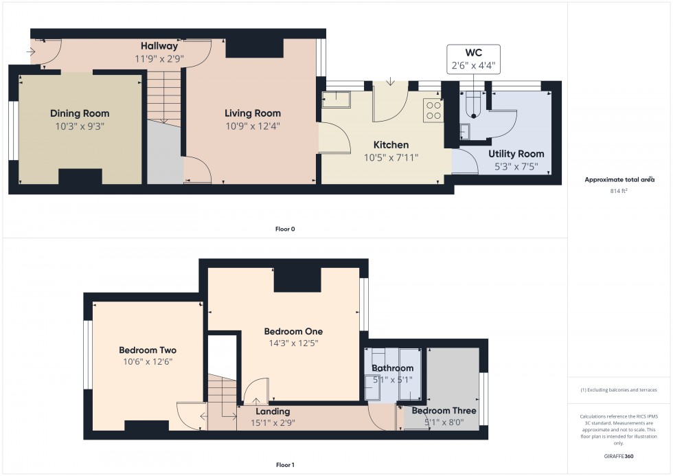 Floorplan for Tilehurst, Reading, Berkshire