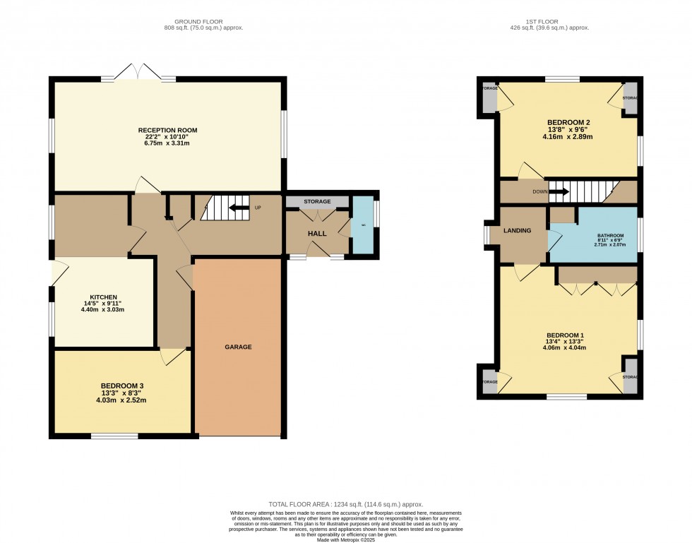 Floorplan for Woodley, Reading, Berkshire