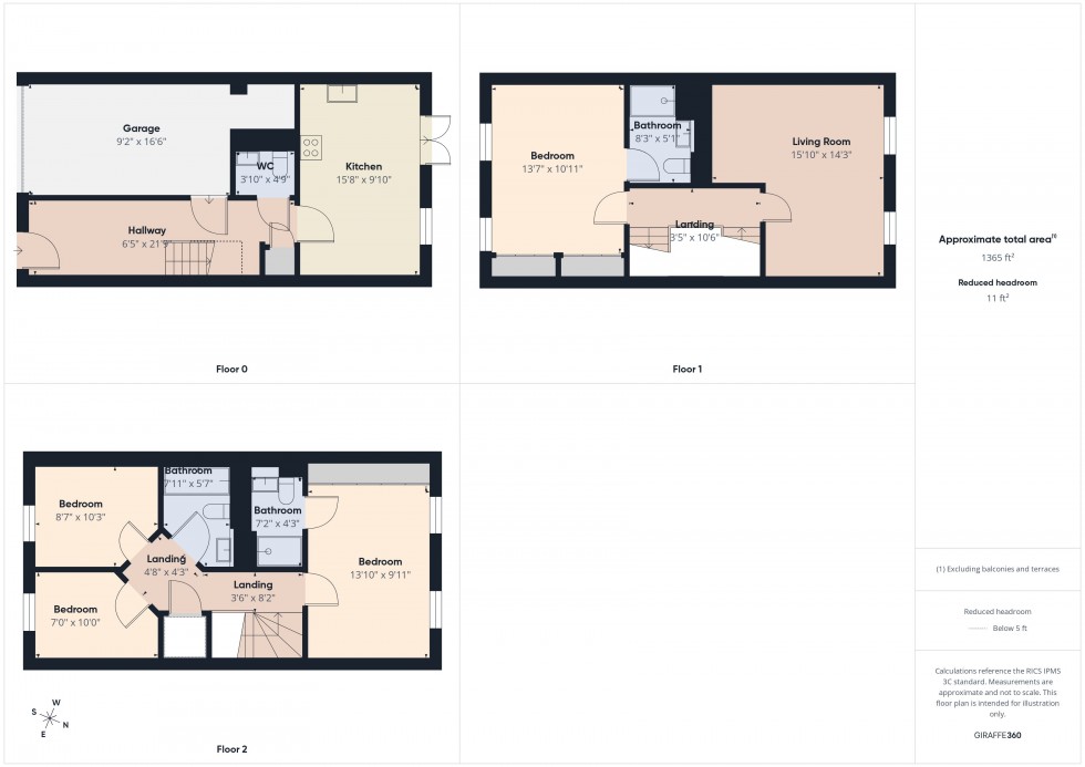 Floorplan for Lower Earley, Reading, Berkshire