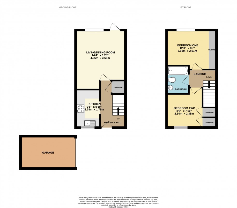 Floorplan for Lower Earley, Reading, Berkshire