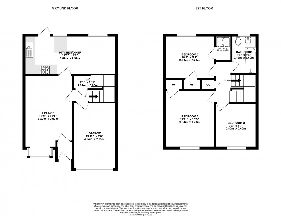 Floorplan for Lower Earley, Reading, Berkshire