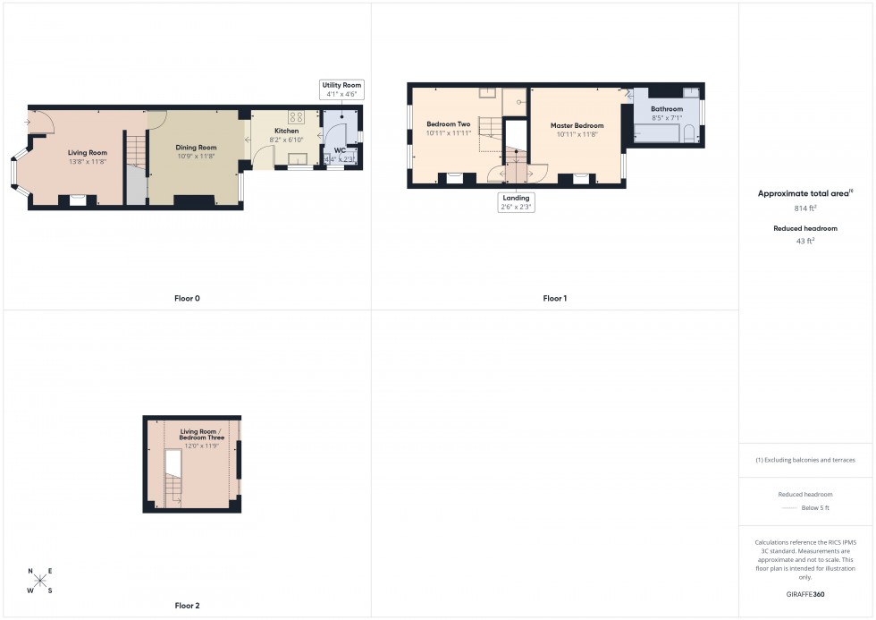 Floorplan for Grovelands Road, Reading, Berkshire