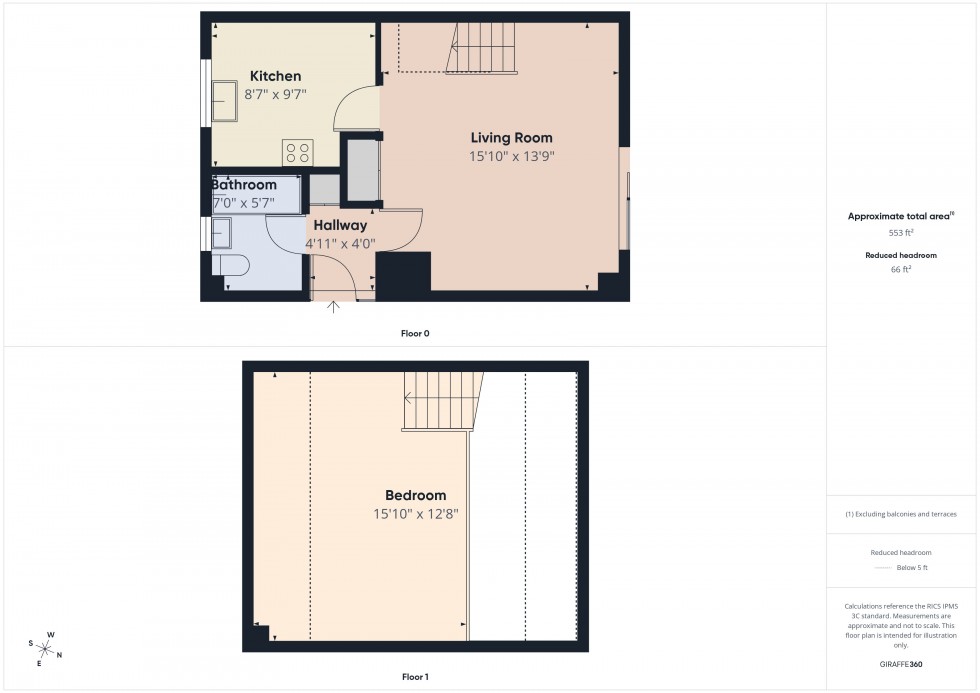 Floorplan for Lower Earley, Reading, Berkshire
