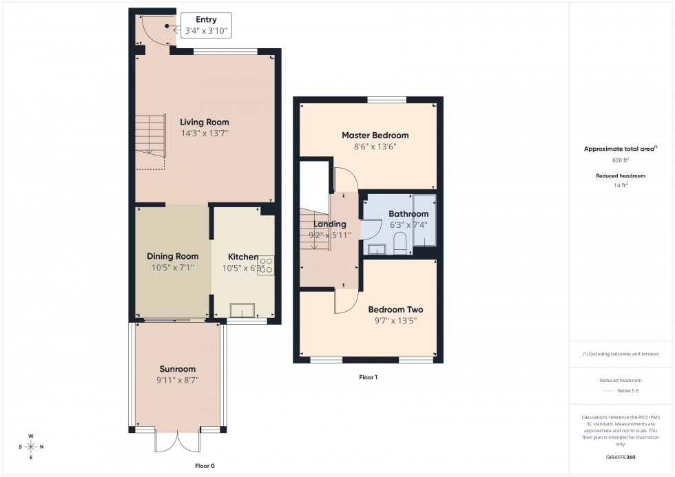 Floorplan for Tilehurst, Reading, Berkshire