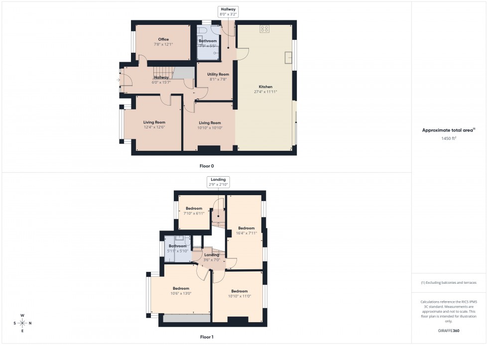 Floorplan for Tamarisk Avenue, Reading, Berkshire