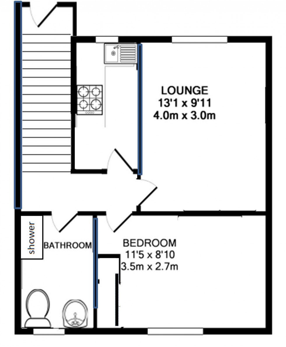 Floorplan for Lower Earley, Reading, Berkshire