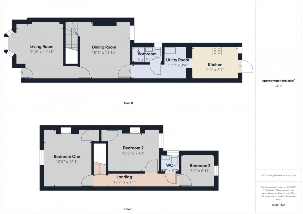Floorplan for Connaught Road, Reading, Berkshire