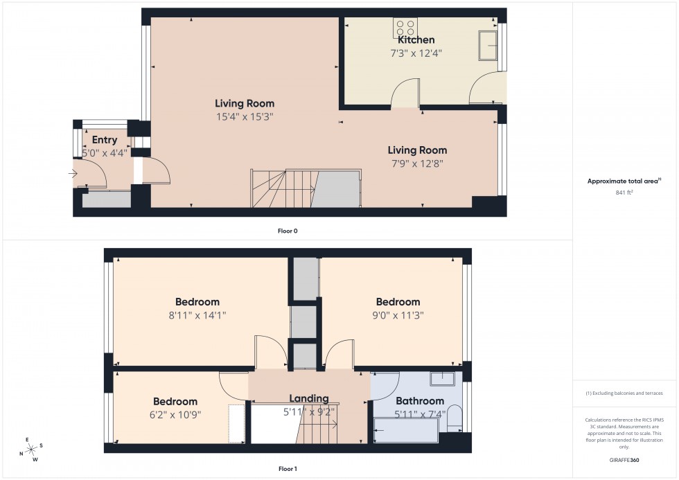 Floorplan for Tilehurst, Reading, Berkshire