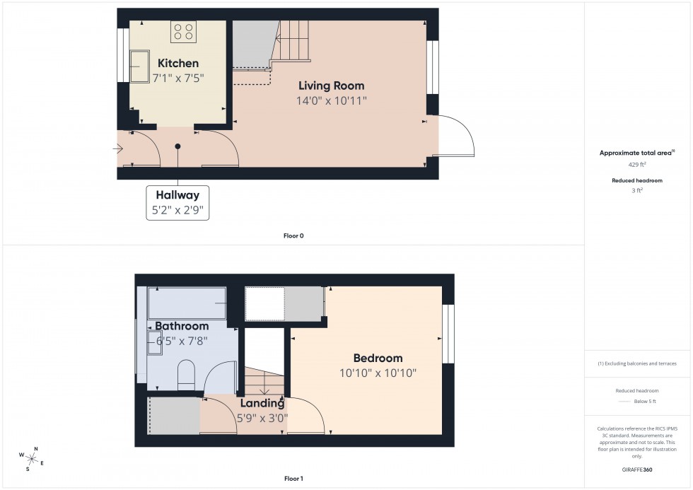 Floorplan for Lower Earley, Reading, Berkshire