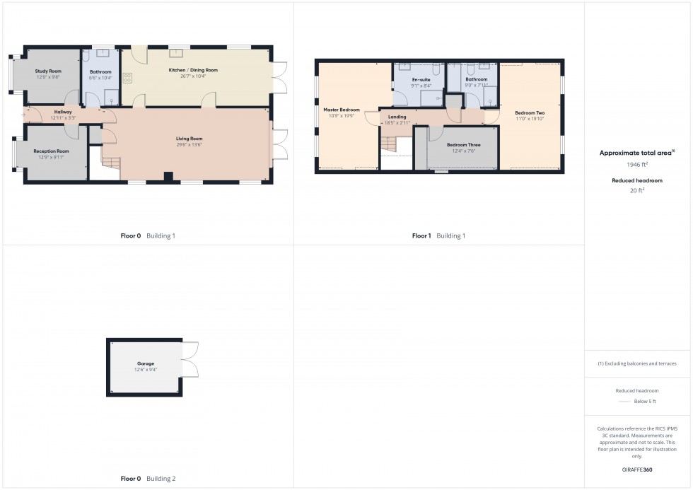 Floorplan for Upper Basildon, Reading, Berkshire